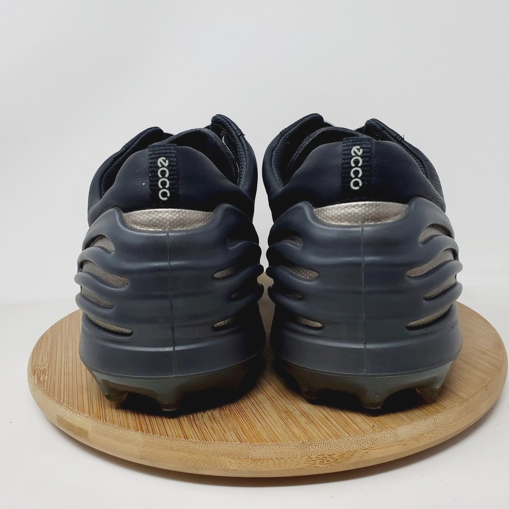 ECCO Cage Pro Golf Shoes Mens 43 Shoes Black Leather Hydromax Spikeless Sneaker - Picture 8 of 13